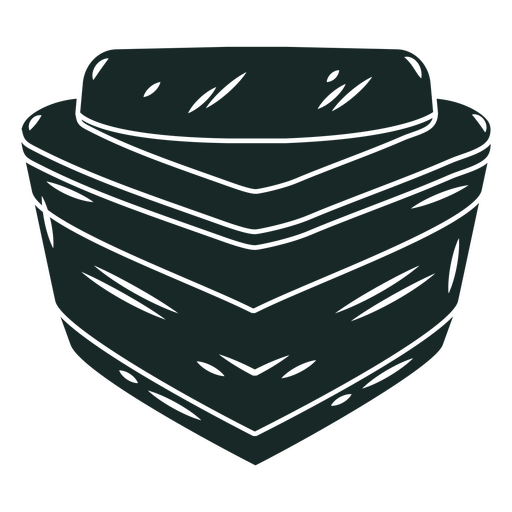 Stilvolles abstraktes geometrisches Design mit geschichteten Formen PNG-Design