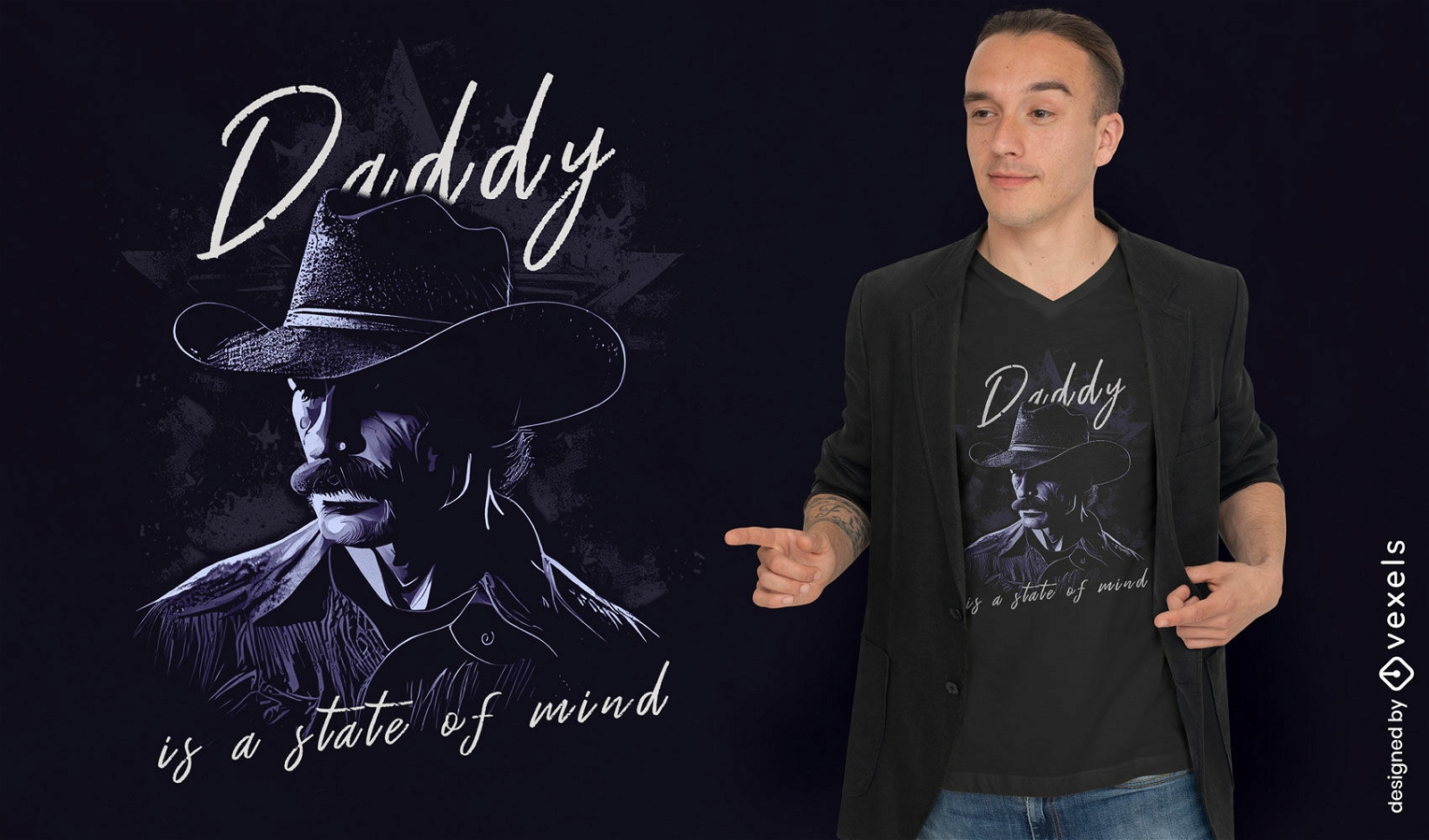 Vintage daddy t-shirt design