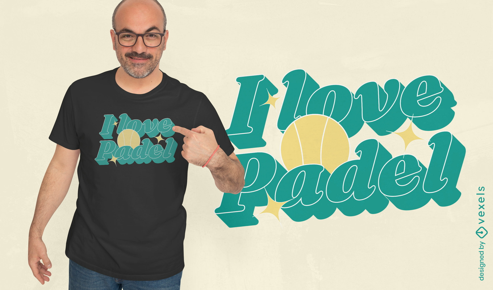 Design de camiseta esportiva de tênis padel