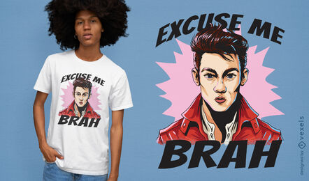 Man doing funny face t-shirt design