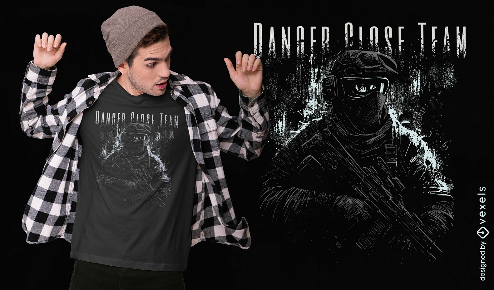 Tactical squad t-shirt design