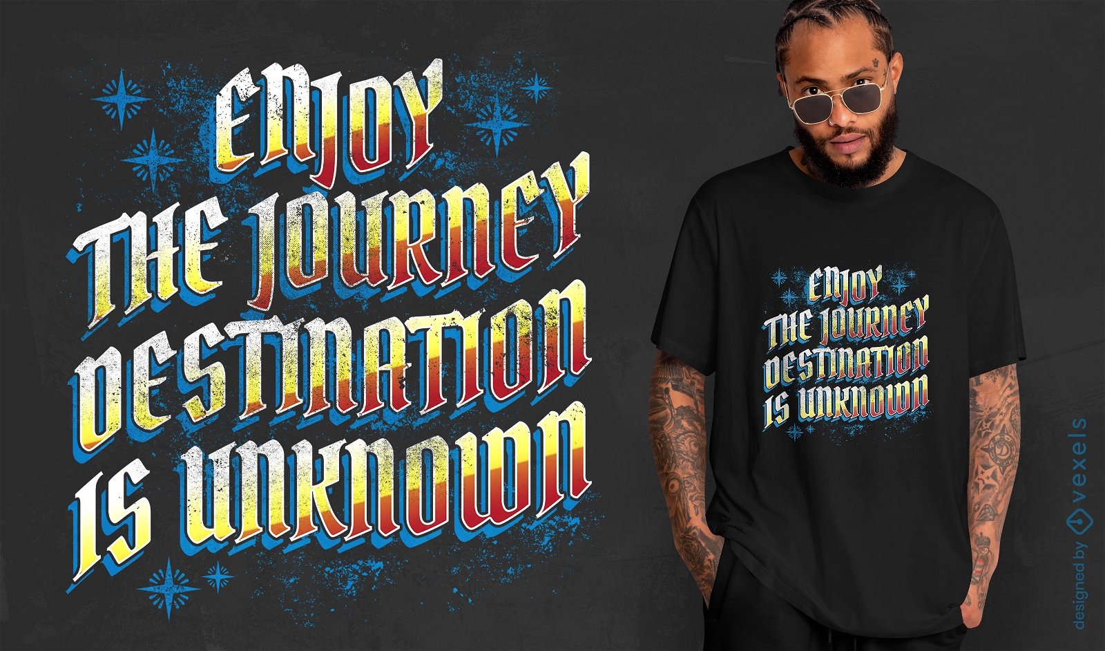 Ejoy the journey quote t-shirt design