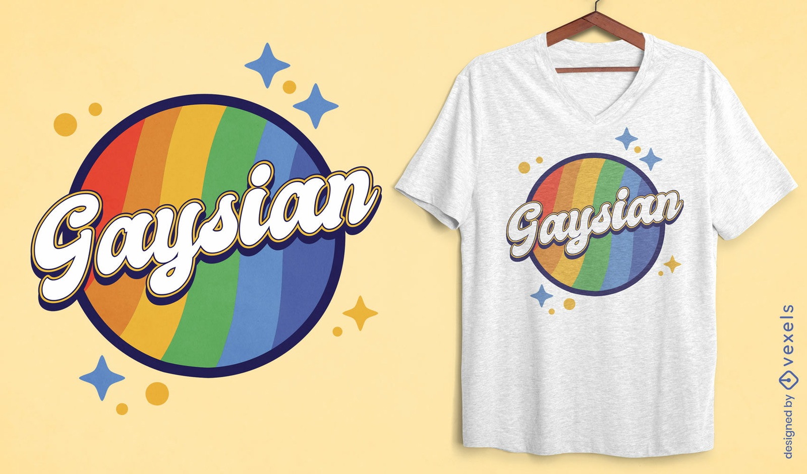 Diseño de camiseta gaysiana