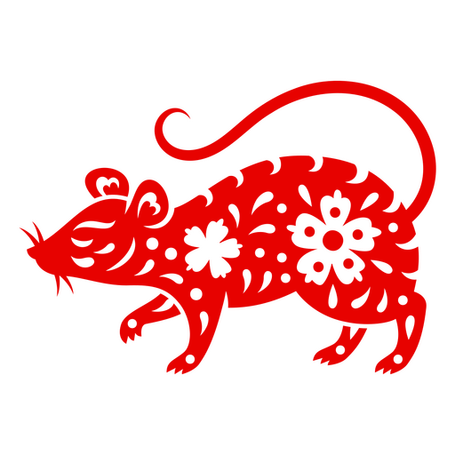 Rata del zodiaco chino png Diseño PNG