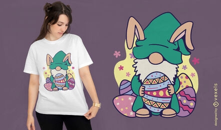 Easter eggs gnome t-shirt design