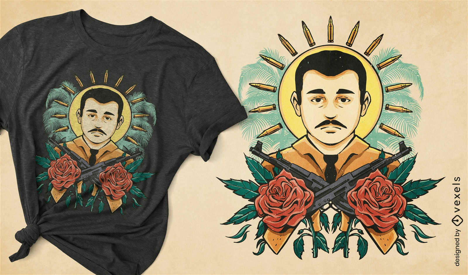 Narco boss t-shirt design