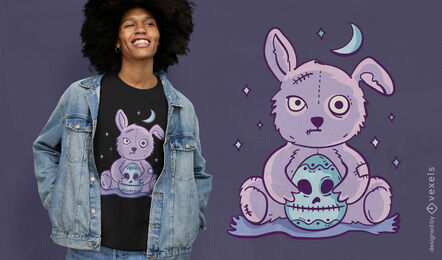 Goth easter bunny t-shirt design