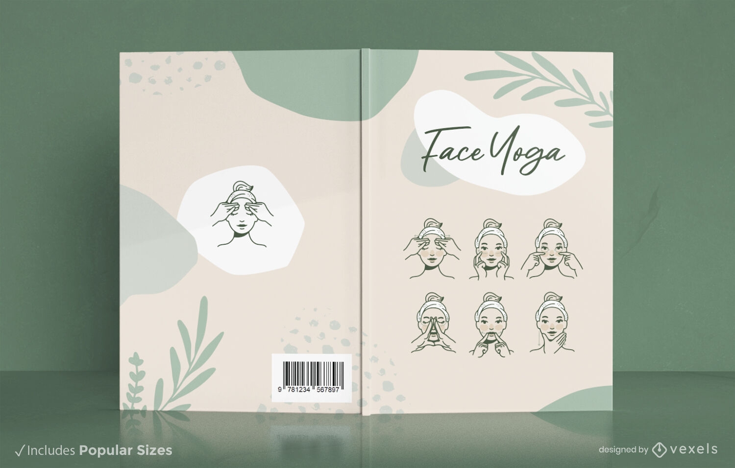 Face yoga book cover design KDP