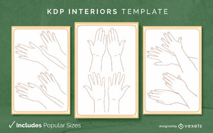Henna tattoos coloring book KDP interior design