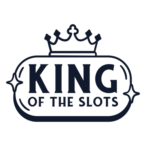 Playful king of the slots design PNG Design