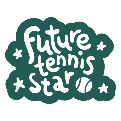 Future tennis star quote PNG Design