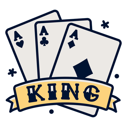 Logotipo del rey de ases Diseño PNG