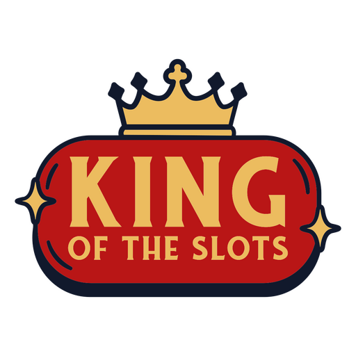 Logotipo del rey de las tragamonedas Diseño PNG
