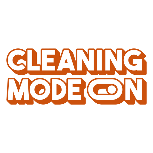Modo de limpieza en el logo Diseño PNG