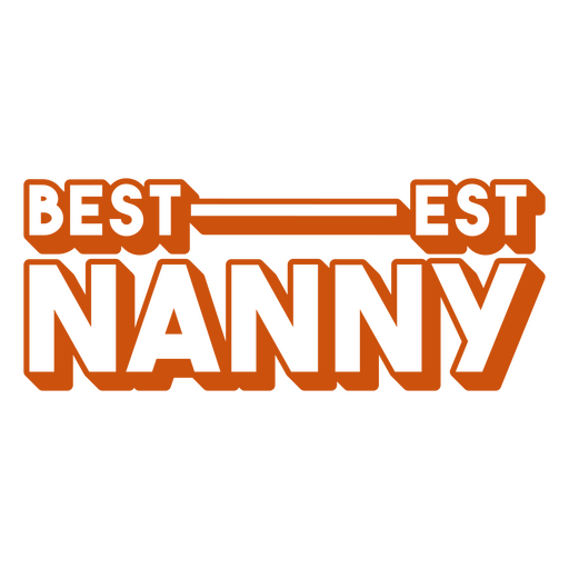 Bestest nanny logo PNG Design