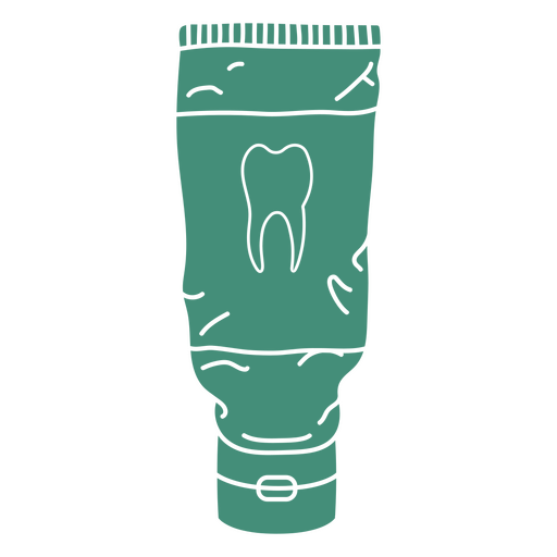 Grüne Tube Zahnpasta PNG-Design