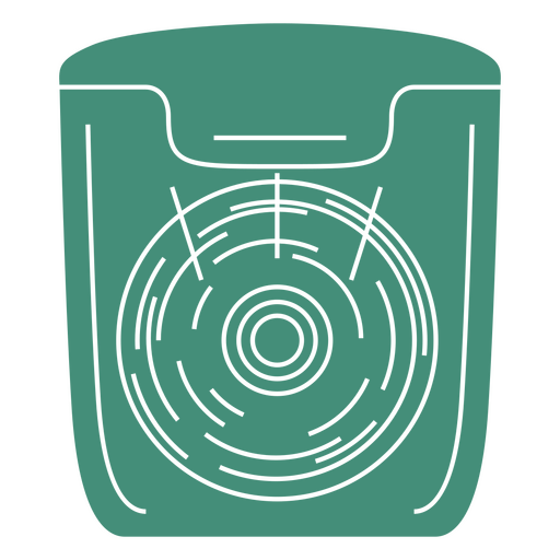 Green icon of dental floss PNG Design
