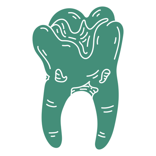 Illustration eines Zahns PNG-Design