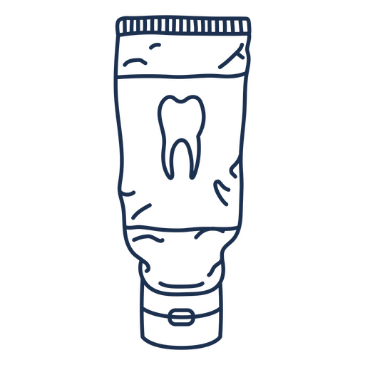 Tube of toothpaste PNG Design
