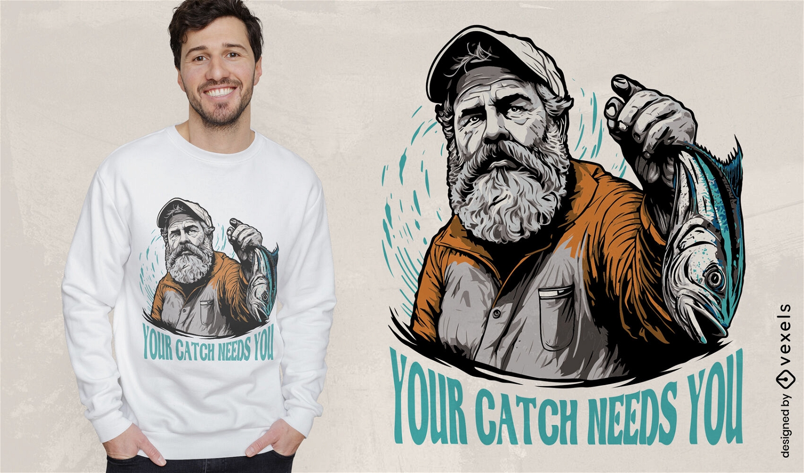 Your catch needs you t-shirt design