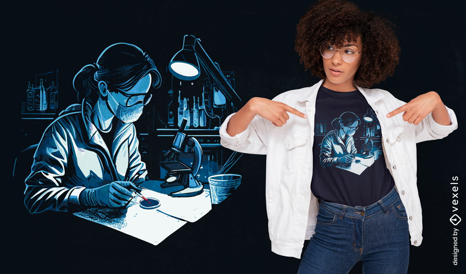 Forensic scientist t-shirt design