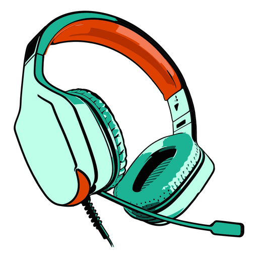 Illustration eines Gaming-Headsets PNG-Design