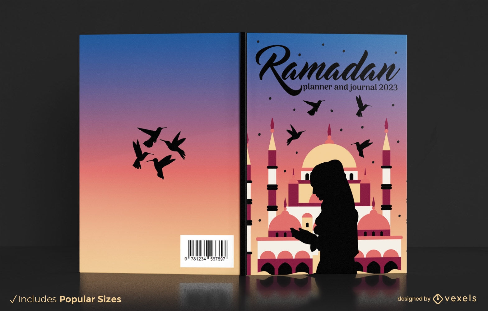 Design de capa de livro isl?mico de festividade do Ramad?