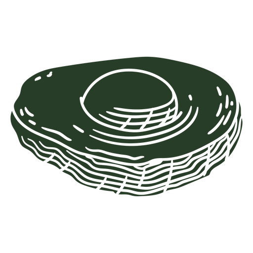 Illustration of an avocado PNG Design
