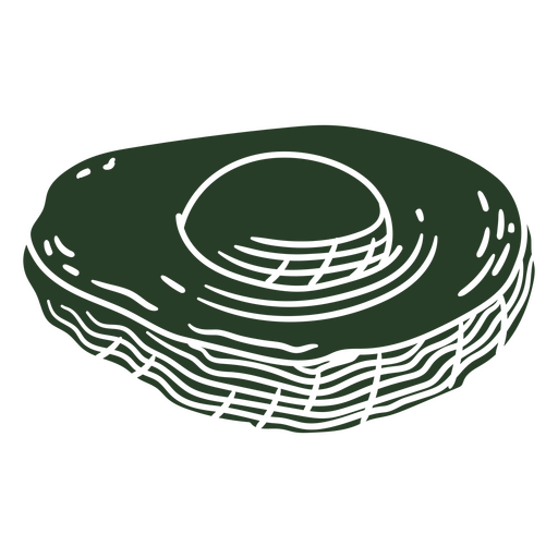 Ilustración de un aguacate Diseño PNG