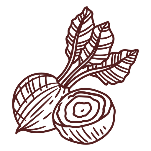 Ícone de beterraba Desenho PNG