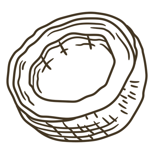 Drawing of a bowl PNG Design