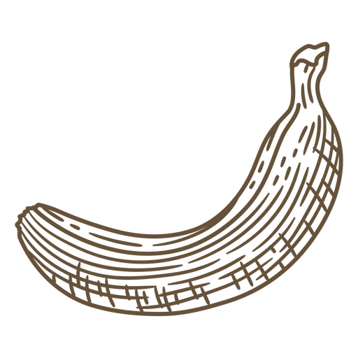 Illustration of a banana PNG Design