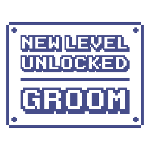 Vintage gamer groom sign design PNG Design