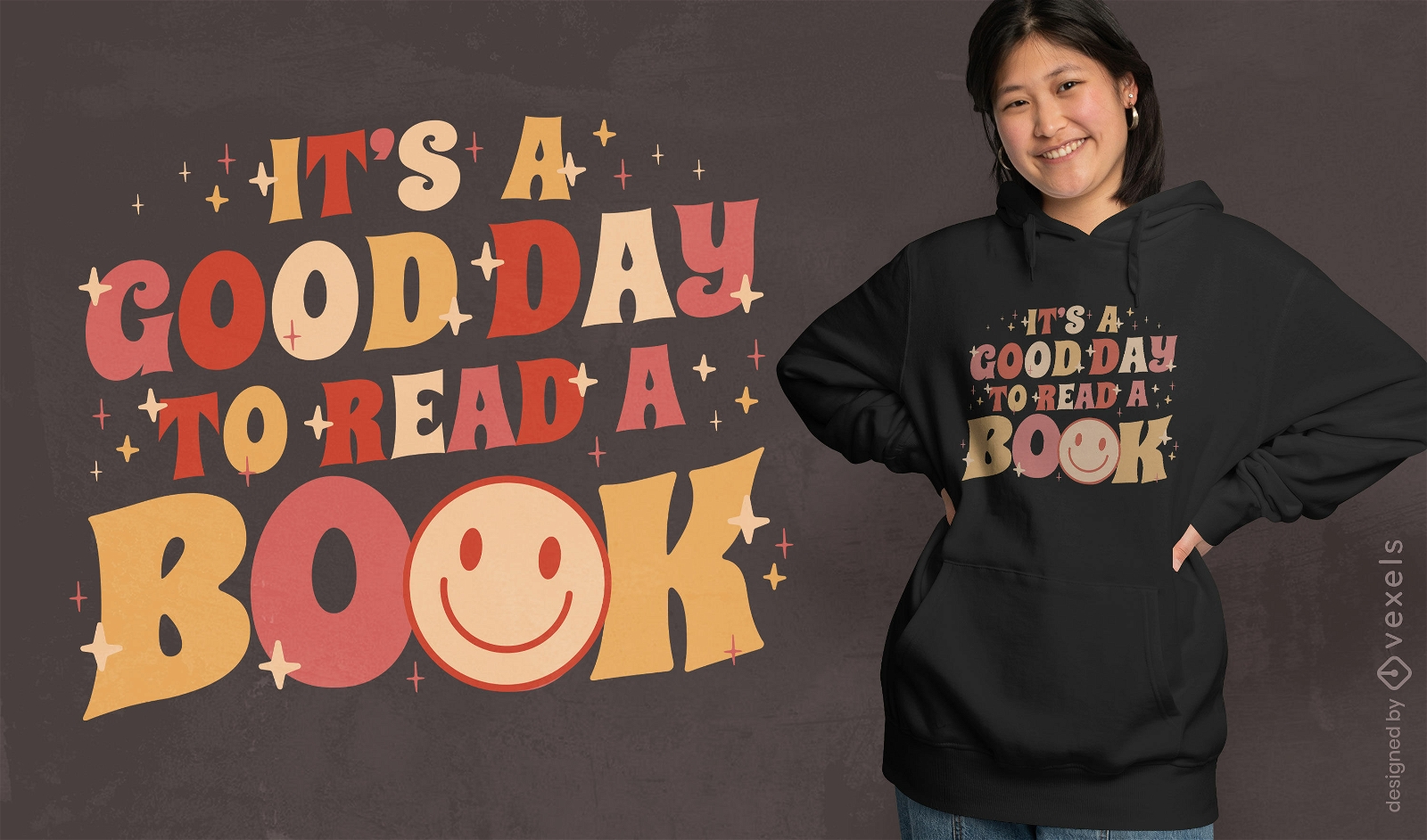 Guten Tag, um ein Buch-T-Shirt-Design zu lesen