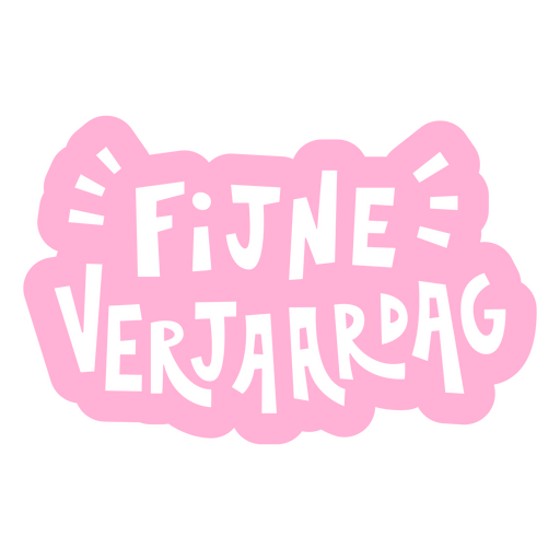 Rosa Aufkleber mit der Aufschrift ?Finne Verjarpag?. PNG-Design