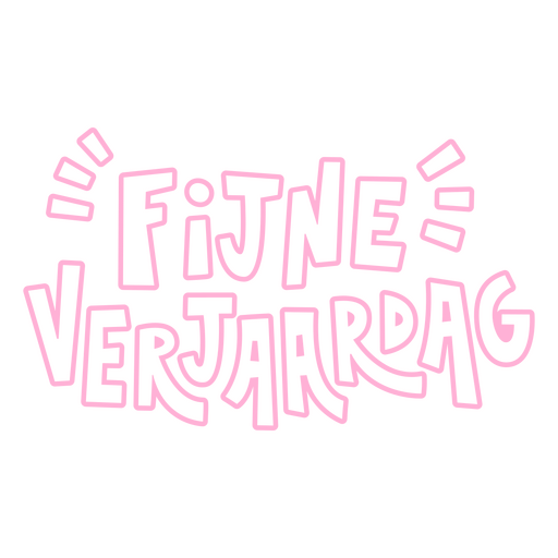 Black background with the words fitne verjardag on it PNG Design