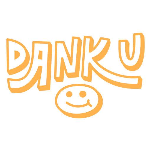 Diseño gráfico de agradecimiento lúdico Diseño PNG