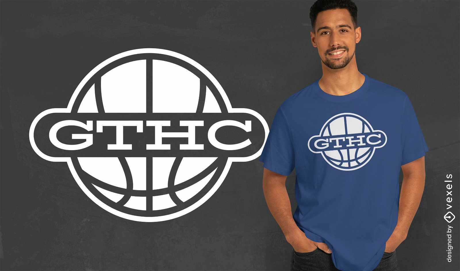 Design de camiseta de basquete gthc