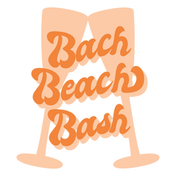 Back Beach Bash Logo PNG & SVG Design For T-Shirts