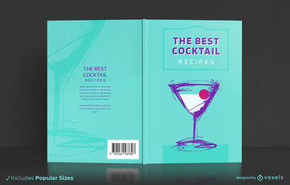 Alcoholic Cocktail Drink Book Cover Design Vector Download