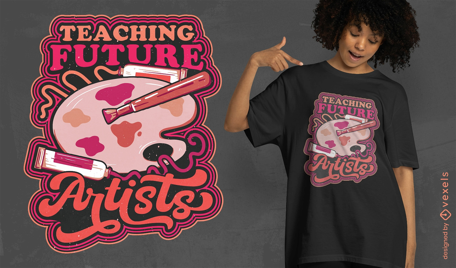 Teaching future artists t-shirt design