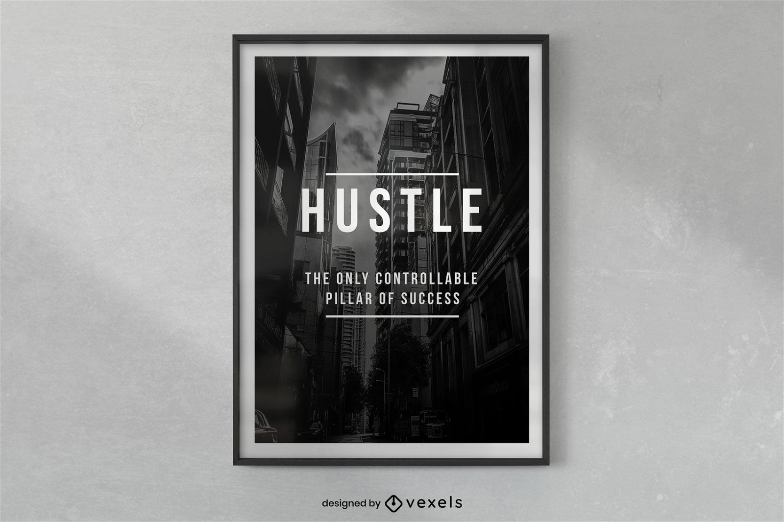 Hustle success poster design