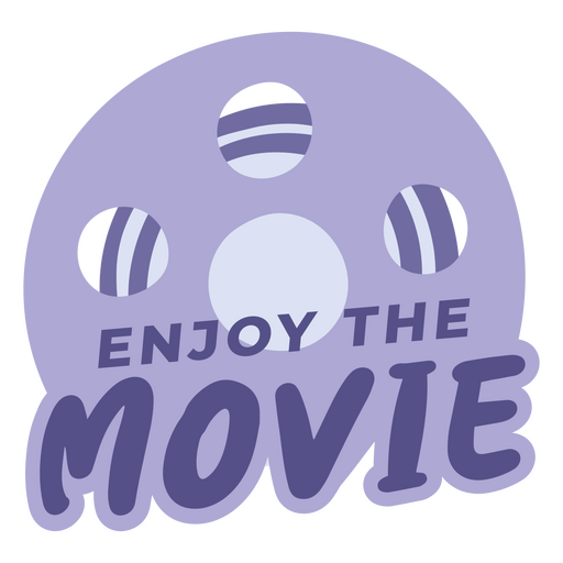Enjoy the movie logo PNG Design