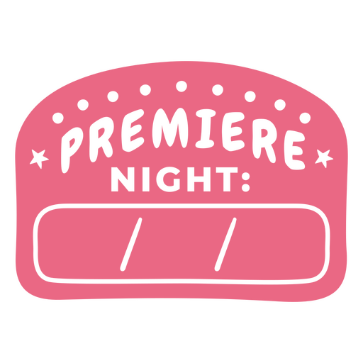Premiere night logo PNG Design