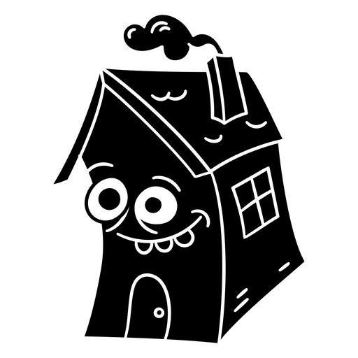 Ilustração lúdica de casa de desenho animado Desenho PNG