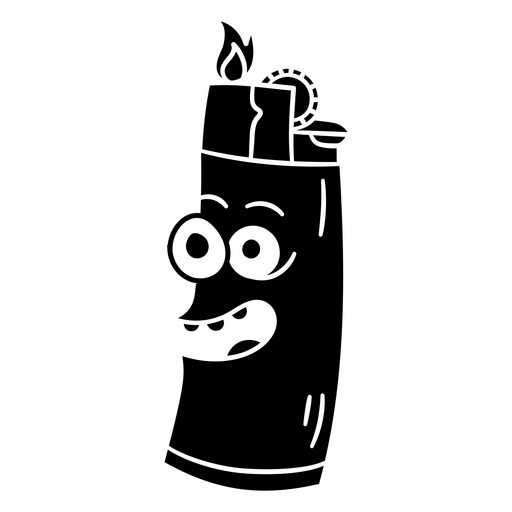 Ilustração divertida de isqueiro de desenho animado Desenho PNG