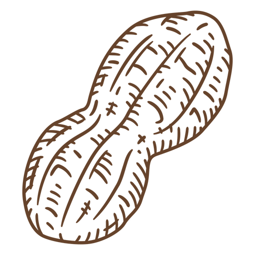 Abbildung einer Erdnuss PNG-Design
