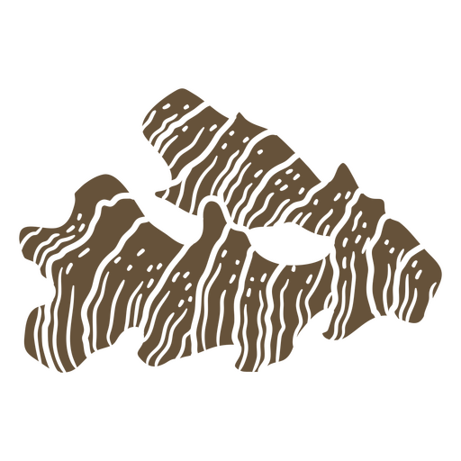 Diseño abstracto de patrón de ondas marrones Diseño PNG