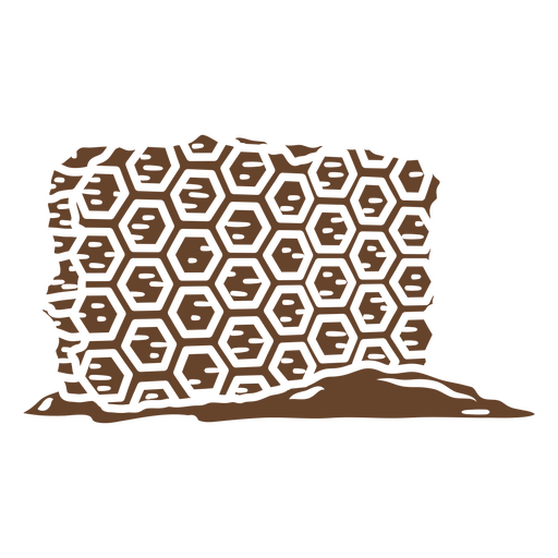 Diseño elegante con patrón de panal Diseño PNG