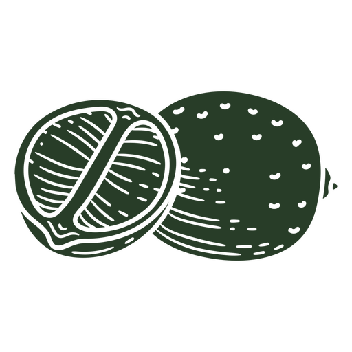 Elegante ilustración botánica de una castaña. Diseño PNG